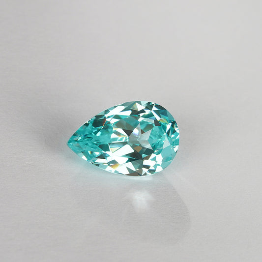 Paraiba pear lab-grown gemstones