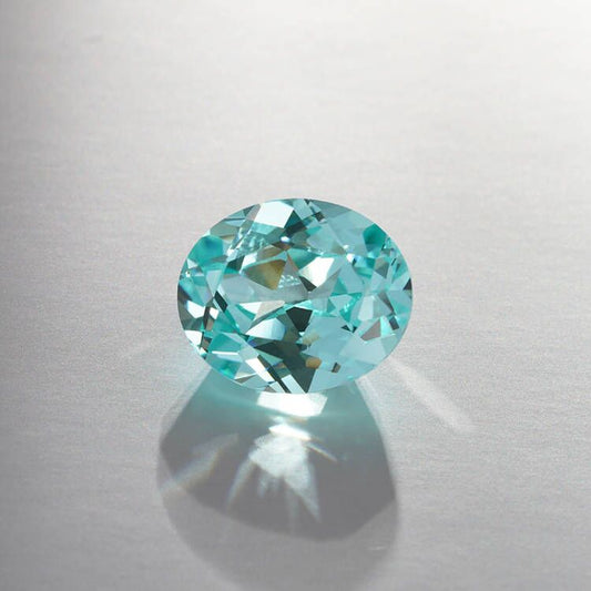 Paraiba egg lab-grown gemstones