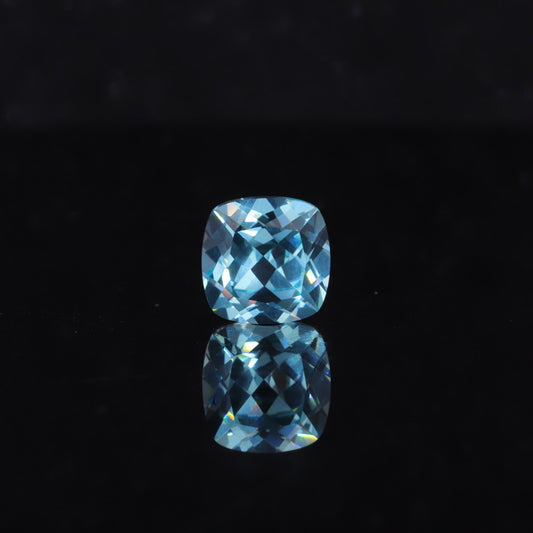 Paraiba cushion(square)  lab-grown gemstones