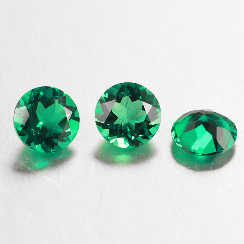 Colombia round lab-grown gemstones