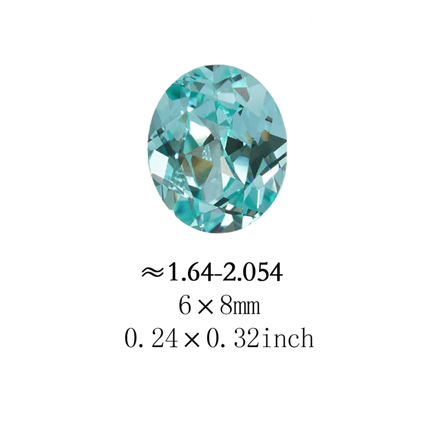 Paraiba egg lab-grown gemstones