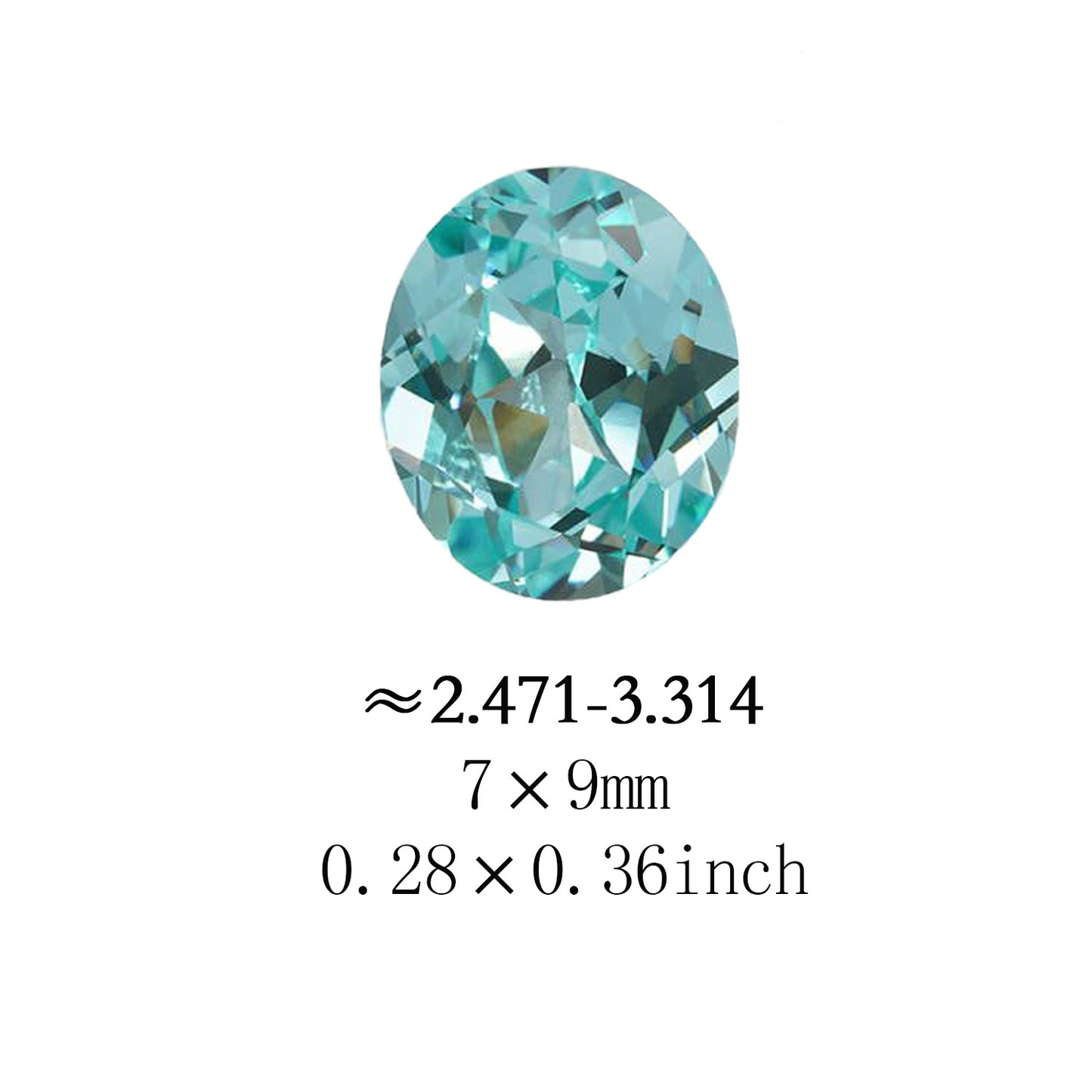 Paraiba egg lab-grown gemstones